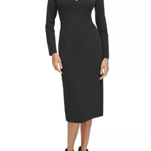 Calvin Klein Black Long Sleeve Dress